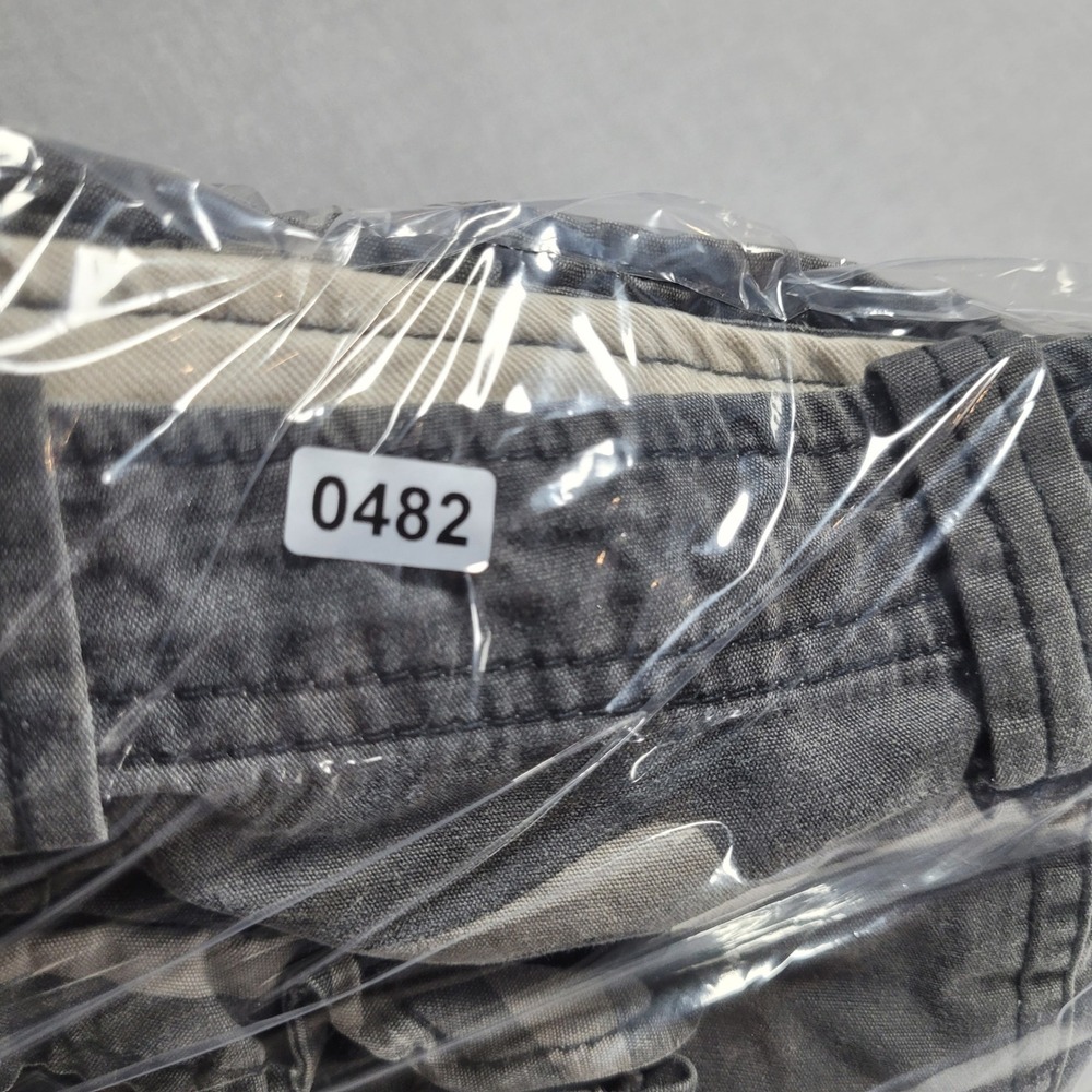 VTG Lee Dungarees Camo Cargo Shorts 36 Utility Military Y2K Heavy Cotton Twill - Picture 9 of 9